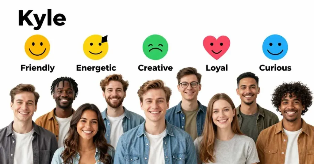 Infographic showing personality traits of people named Kyle