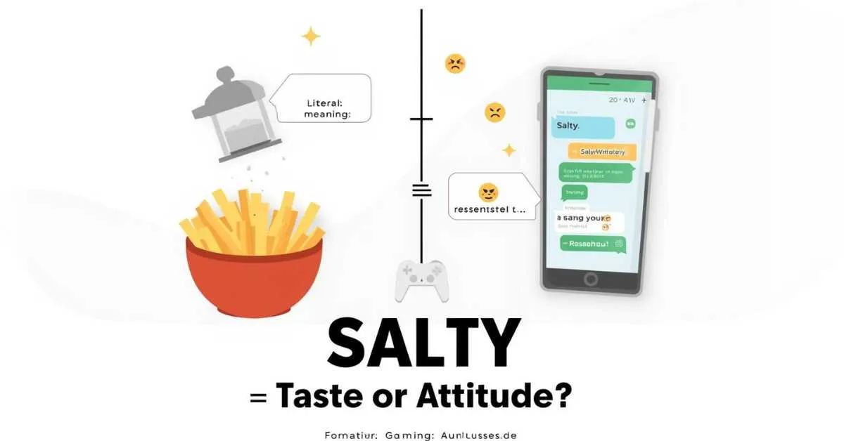 Salty meaning: taste vs slang attitude