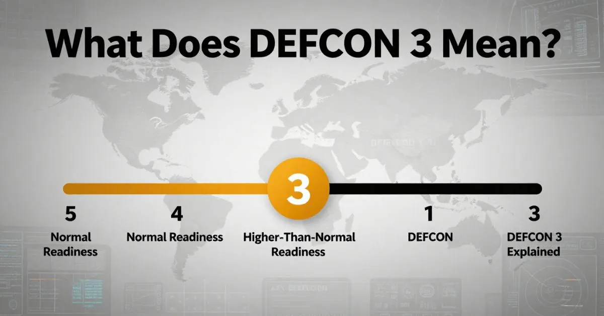DEFCON 3 alert chart