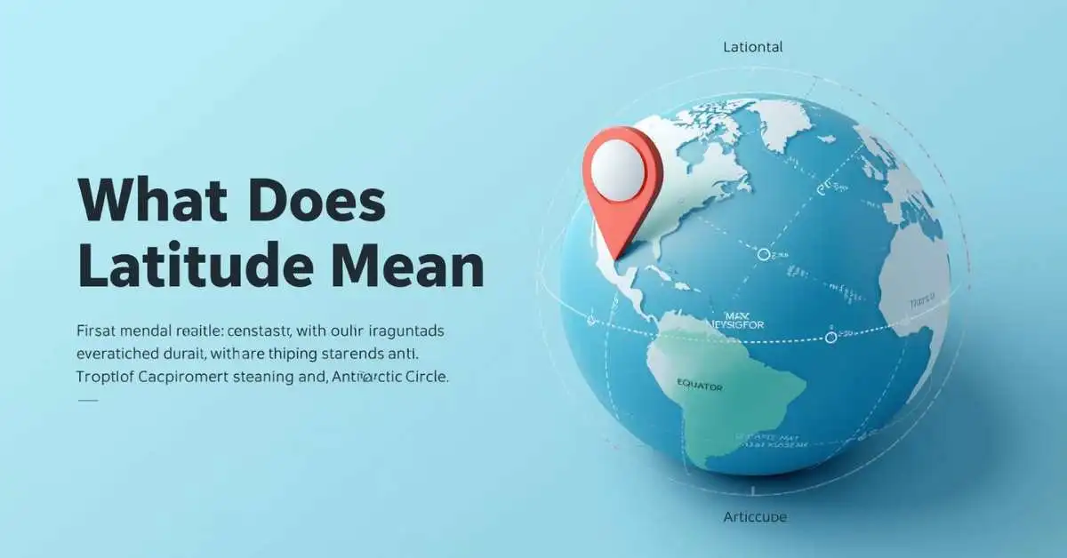 Latitude lines on world map