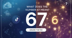Number 67 meaning graphic