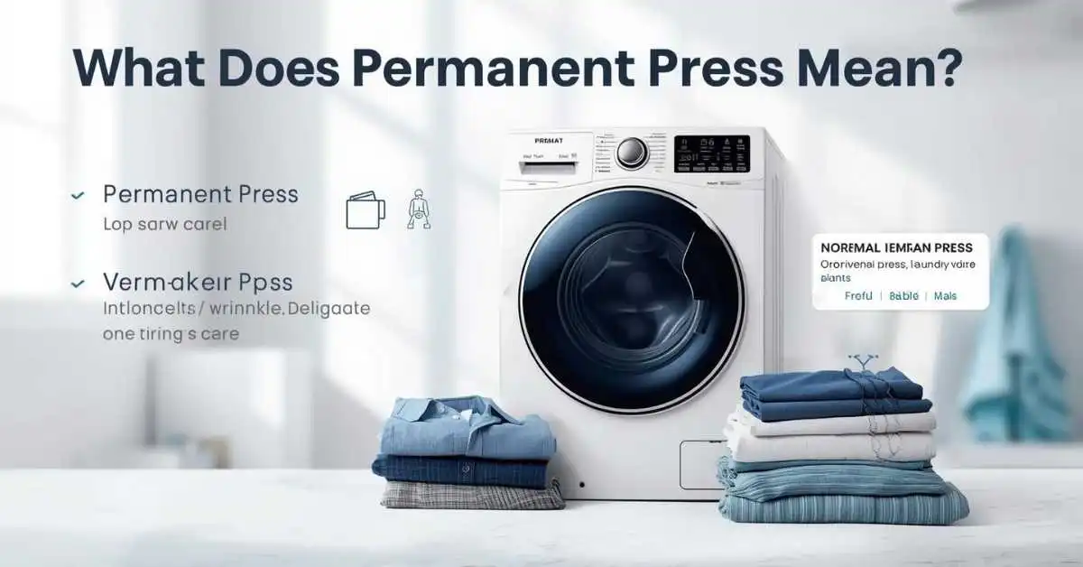 permanent press washer setting guide