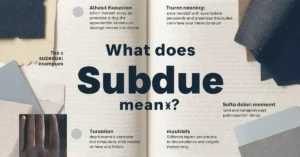 subdue meaning guide