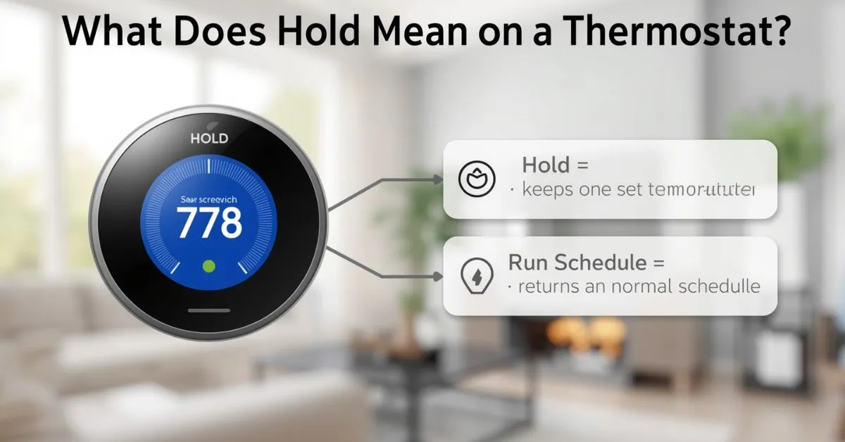 Thermostat hold mode explained