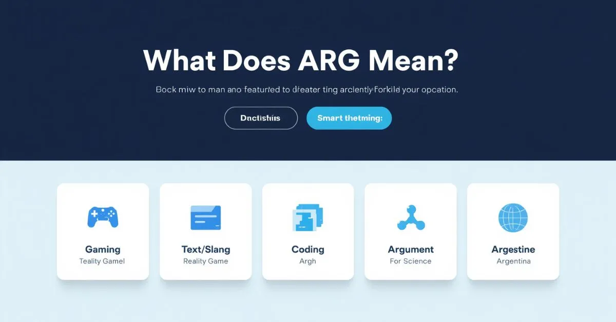 ARG meaning guide