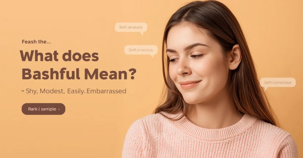 bashful meaning guide