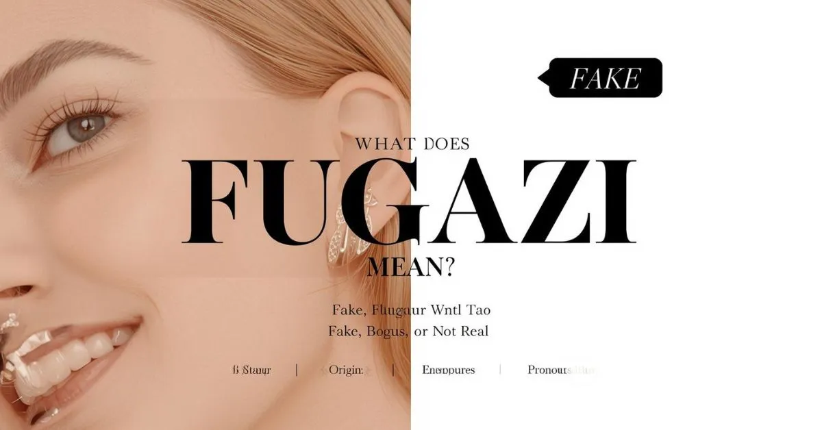 fugazi slang meaning