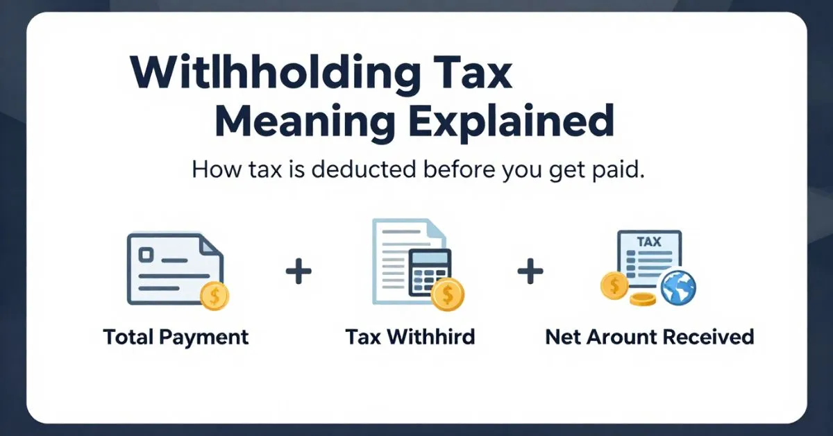 Withholding tax payment breakdown
