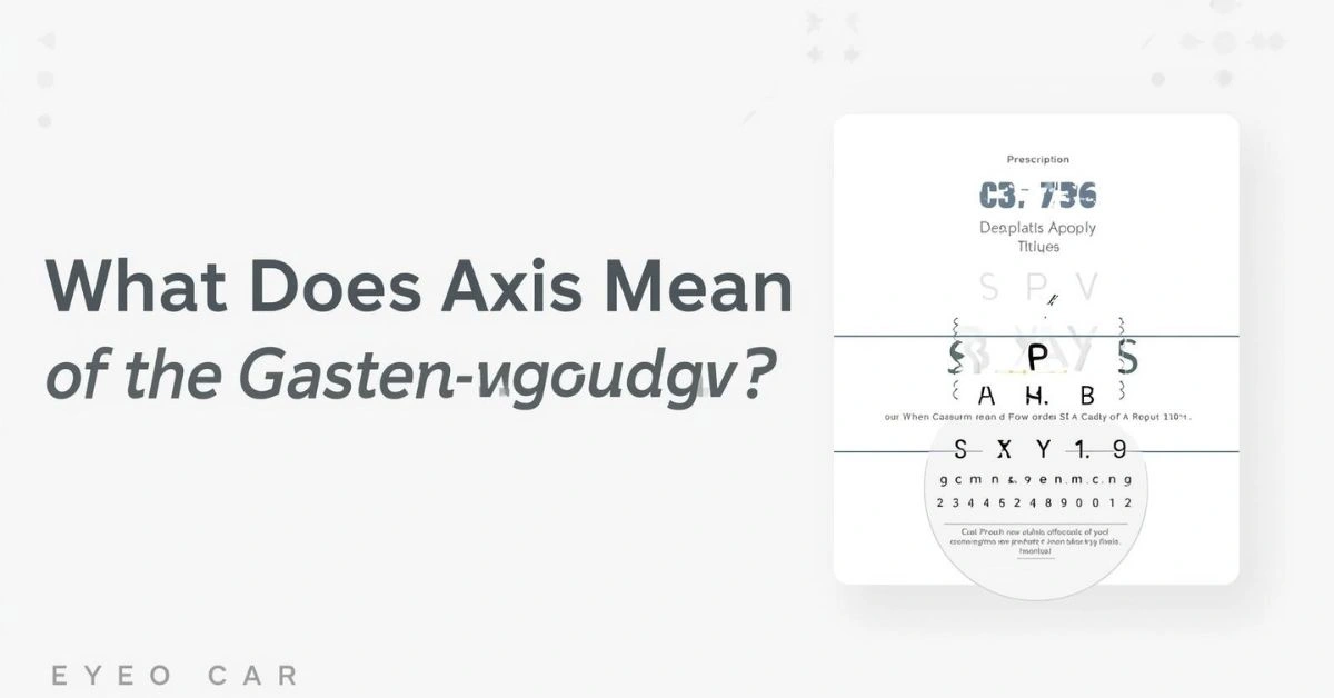 Axis on eye prescription chart
