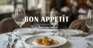 Bon appétit meaning image