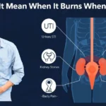 Burning when peeing causes illustration