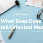 Professional workspace showing careful review and attention to detail