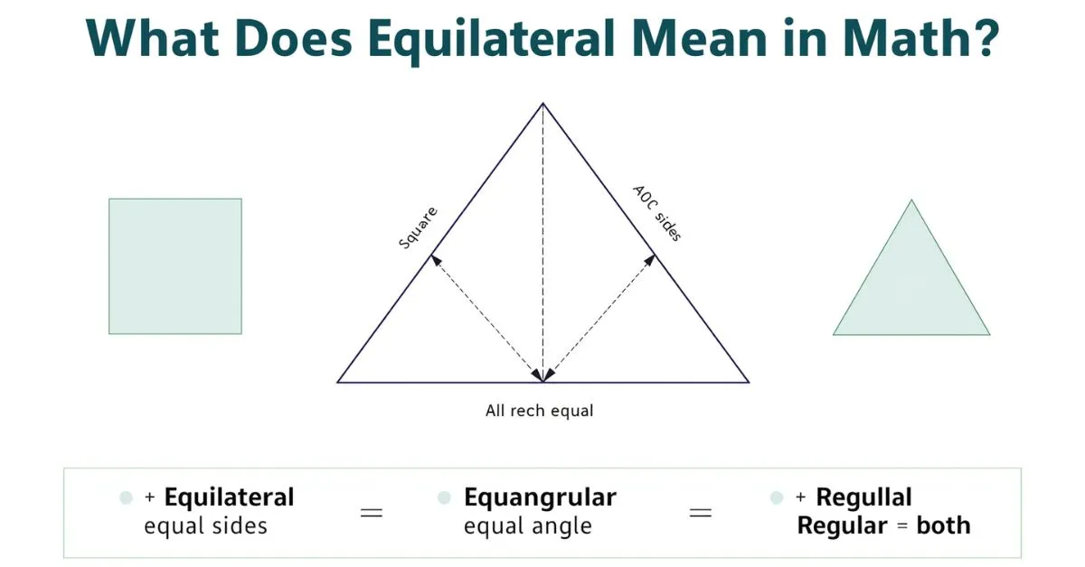 Equilateral meaning math diagram