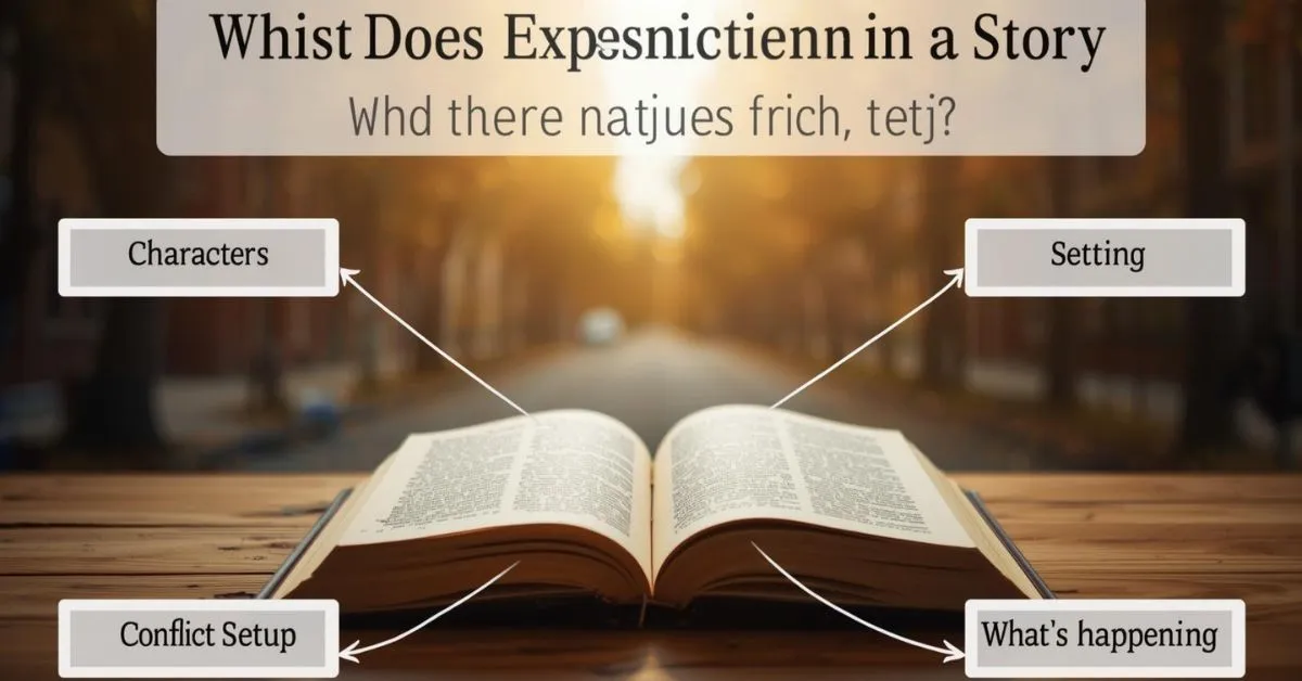 Exposition in story graphic