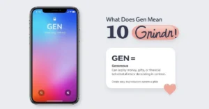 Gen meaning on Grindr graphic