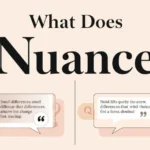 Nuance meaning concept graphic