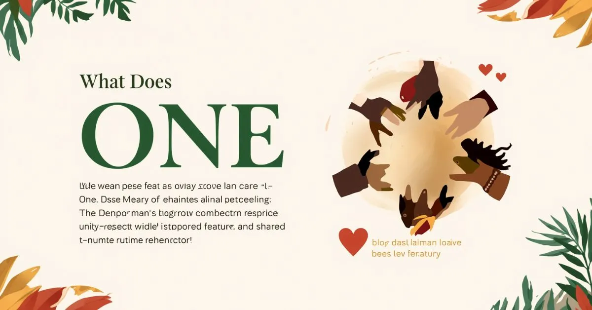 One love meaning image