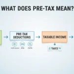 Pre-tax paycheck diagram