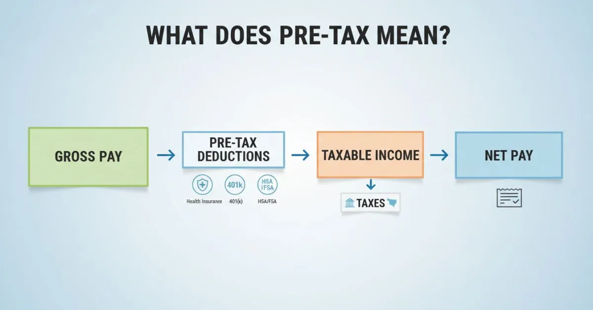 Pre-tax paycheck diagram