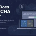 CAPTCHA meaning graphic with human verification checkbox and bot protection icons