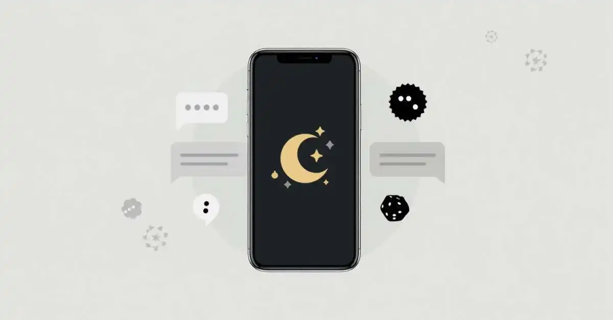 DND meaning feature image with phone status and gaming symbol