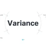 Variance meaning visual with statistics and zoning icons