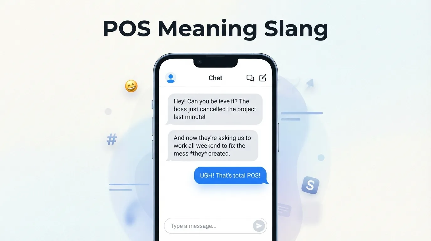 POS Meaning Slang